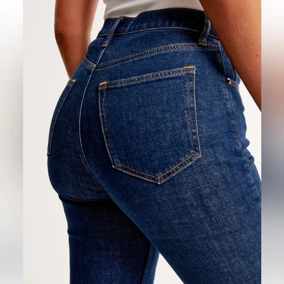 Abercrombie & Fitch Curve Love Ultra High Rise Ankle Straight Jean - Size 26/2 - Picture 8 of 12